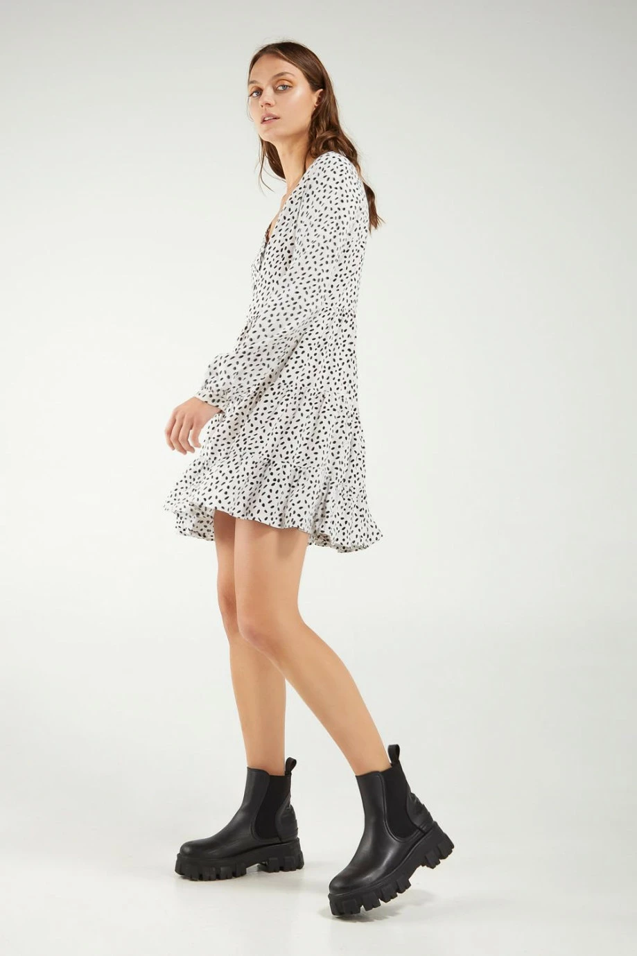 Vestido unicolor largo